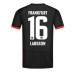 Tanie Strój piłkarski Eintracht Frankfurt Hugo Larsson #16 Koszulka Wyjazdowej 2024-25 Krótkie Rękawy